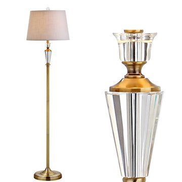 Harper 61" Crystal / Metal LED Floor Lamp - JONATHAN Y